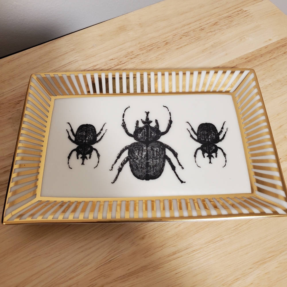Jonathan Adler for India Hicks Goodluck Beetle Tray HTF - Picture 6 of 8